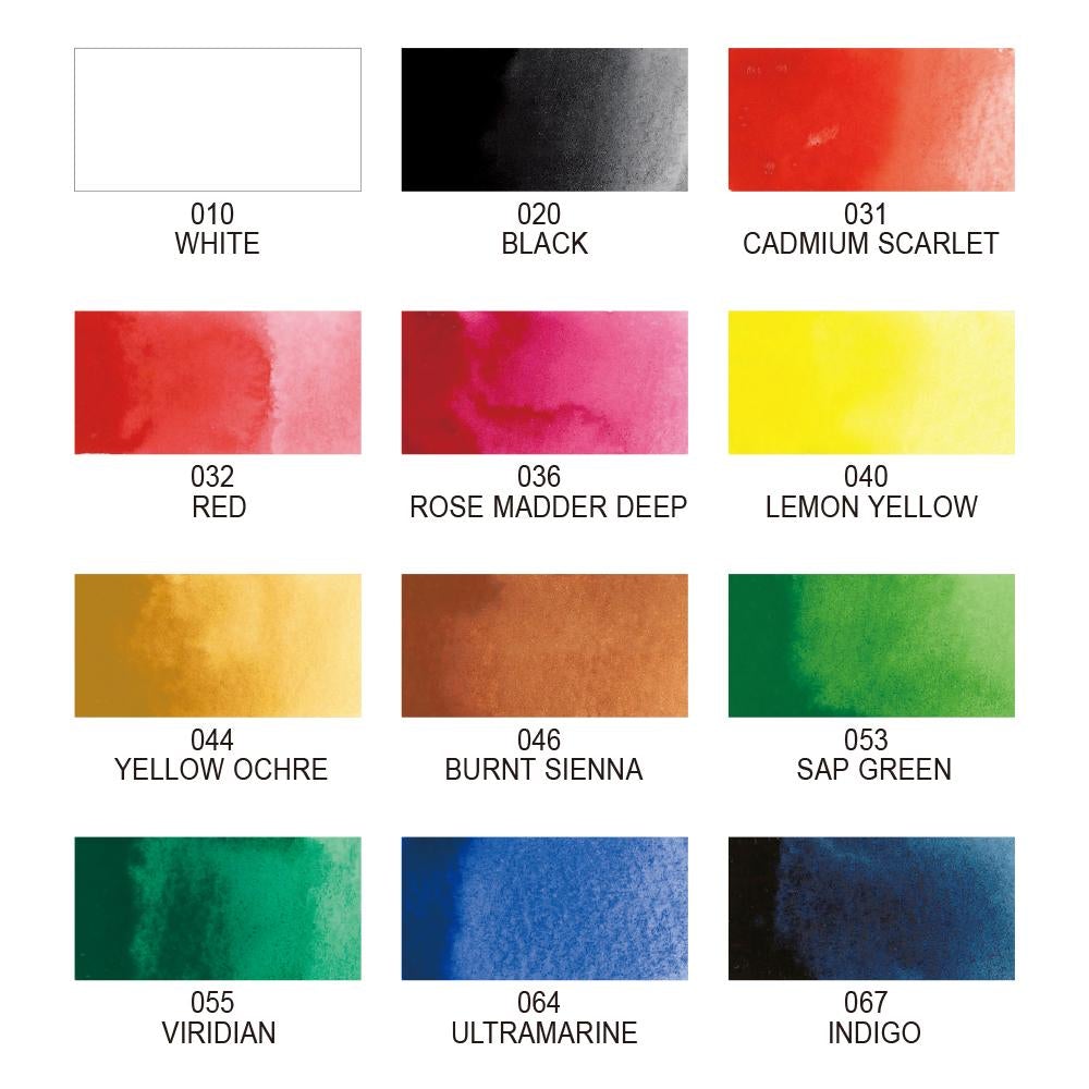 Original Gansai Tambi Watercolor Set of 12 · ZIG Kuretake