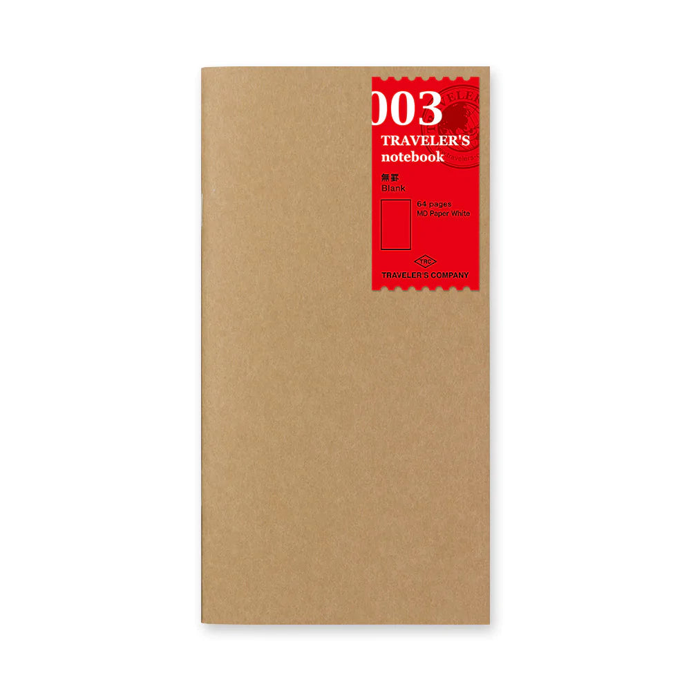 TRAVELER'S Notebook 003 Blank Notebook