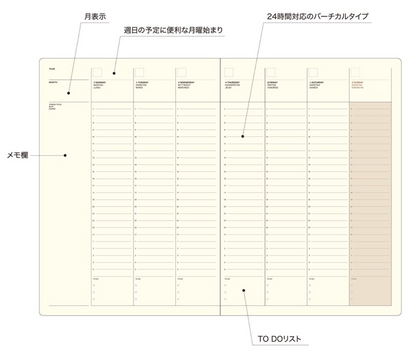 Weekly Style A5 Notebook · Laconic